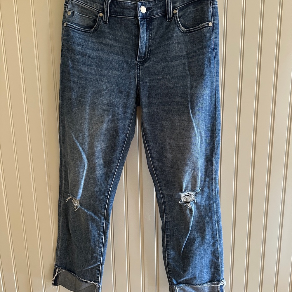 Liverpool Dark Blue Cropped Jeans